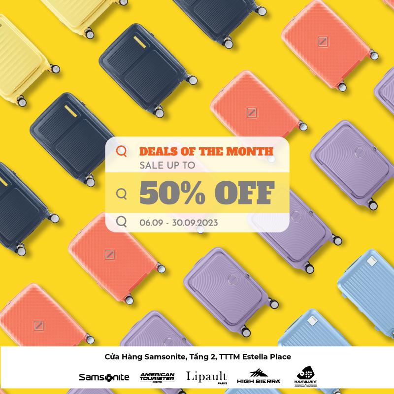 DEALS OF THE MONTH - SALE UPTO 50% FOR ALL AMERICAN TOURISTER SUITCASES AND BACKPACKS