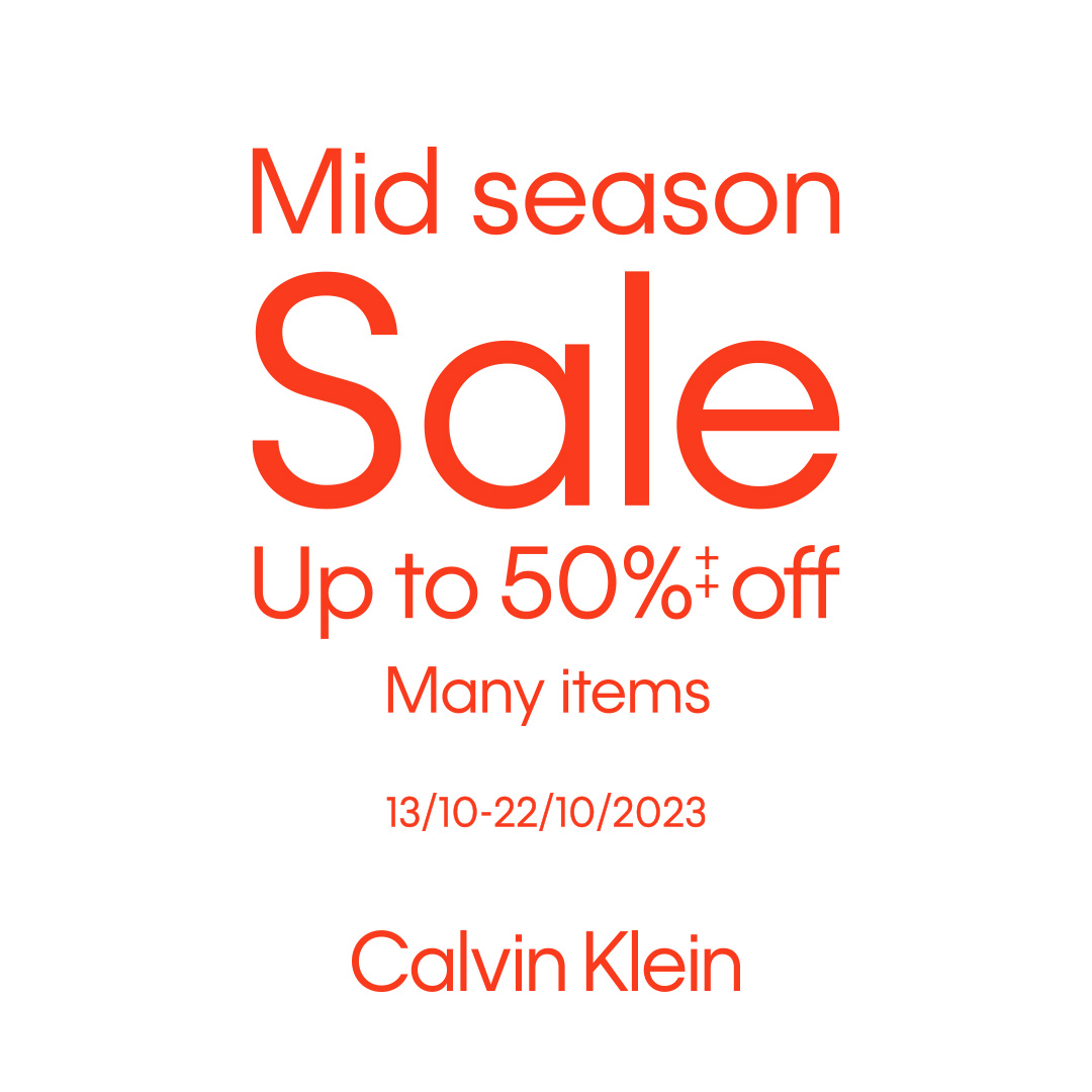 💥CALVIN KLEIN - MID SEASON SALE - UP TO 50%++ MANY ITEMS