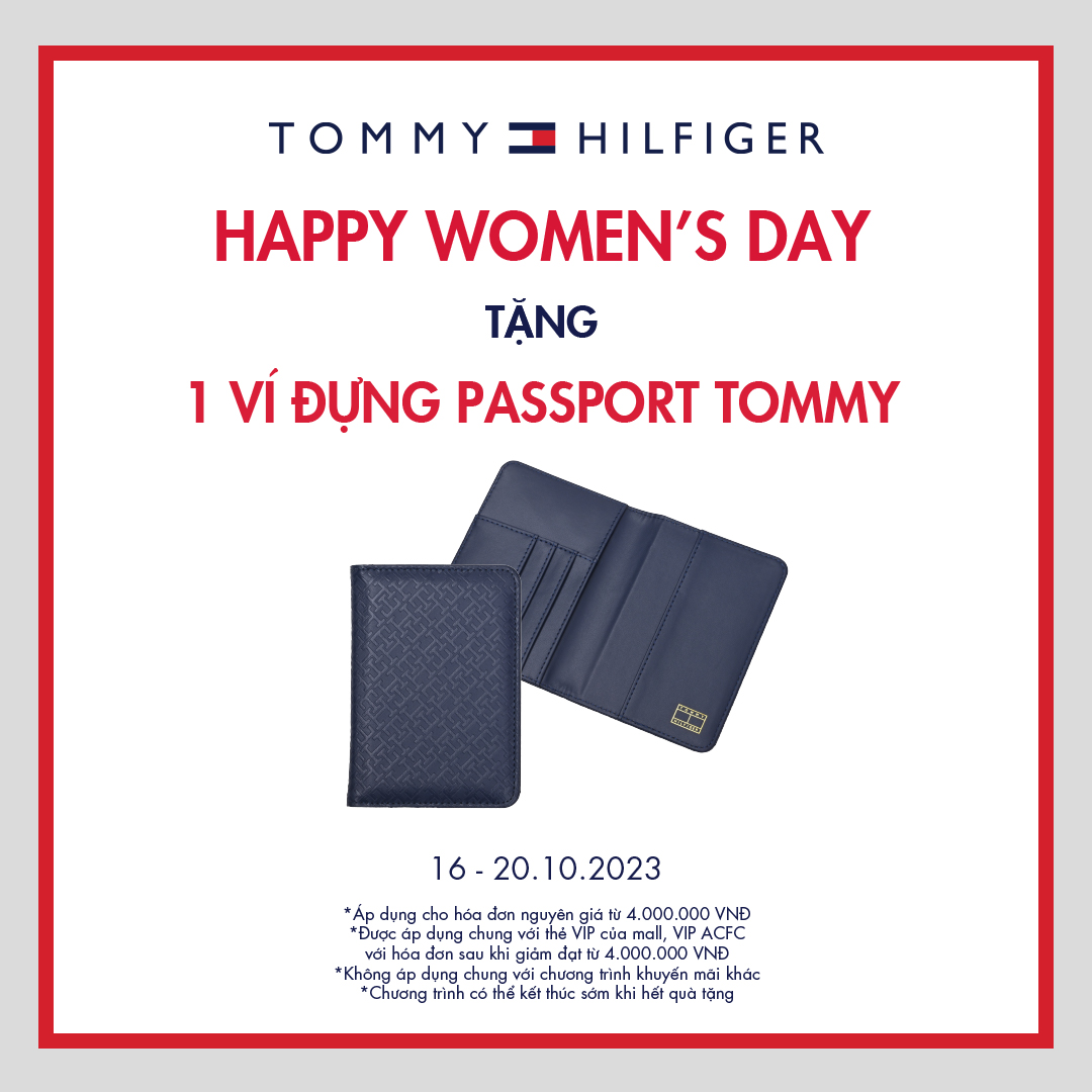 TOMMY HILFIGER HAPPY WOMEN'S DAY - TẶNG 1 VÍ ĐỰNG PASSPORT TOMMY