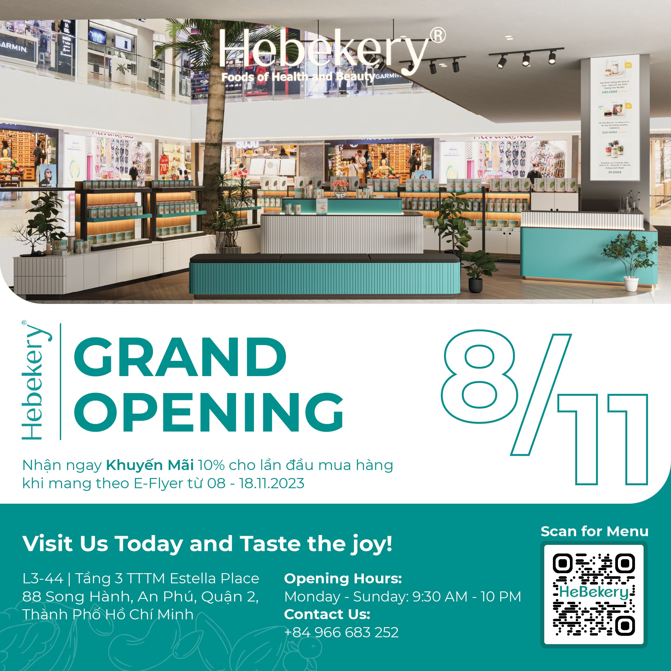 🌿🎈 GRAND OPENING: EAT WELL - LIVE HEALTHY - STAY YOUNG WITH HEBEKERY 🎈🌿