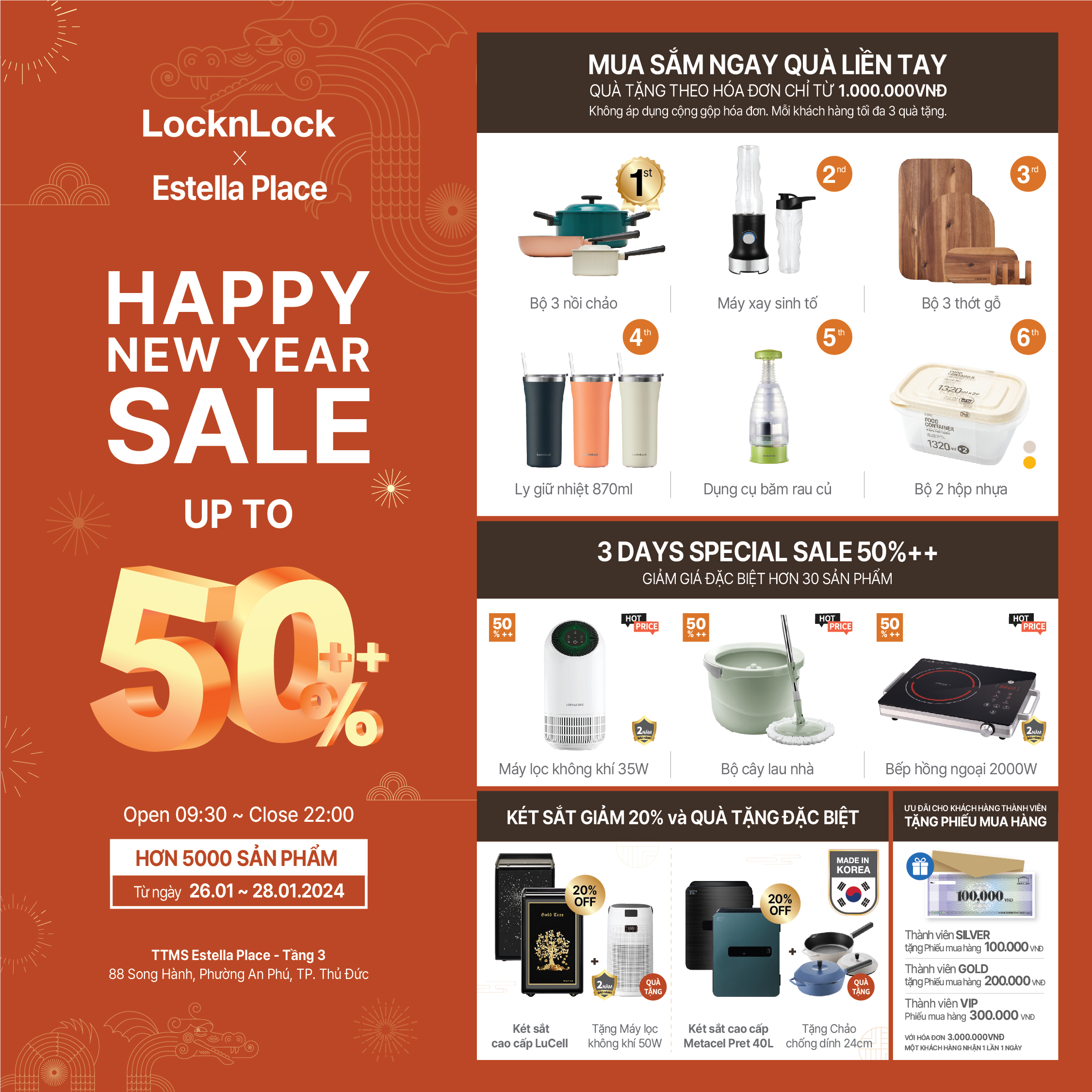HAPPY NEW YEAR SALE UP TO 50%++ ON OVER 5000 PRODUCTS