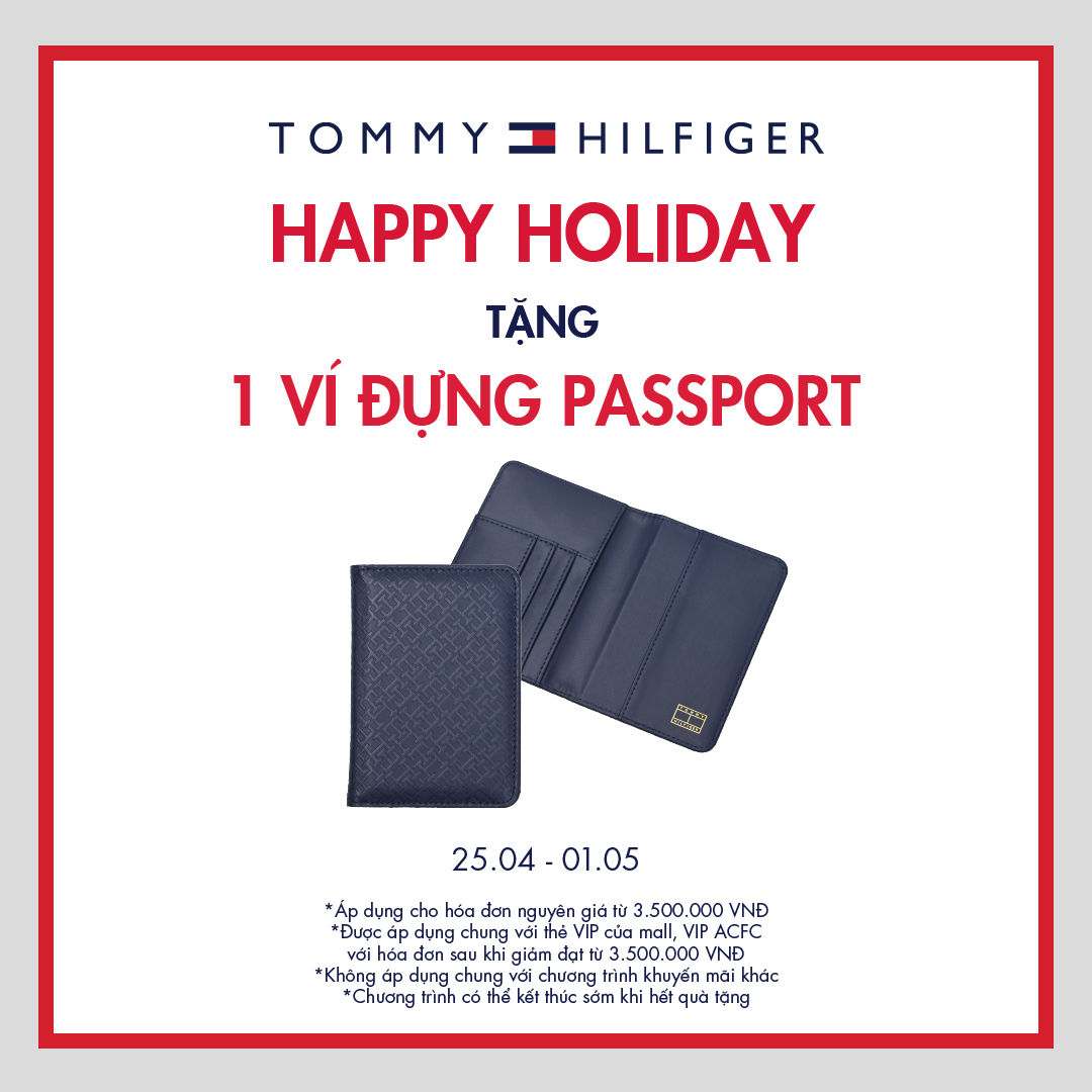 TOMMY HILFIGER - HAPPY HOLIDAY - TẶNG 1 VÍ ĐỰNG PASSPORT TOMMY