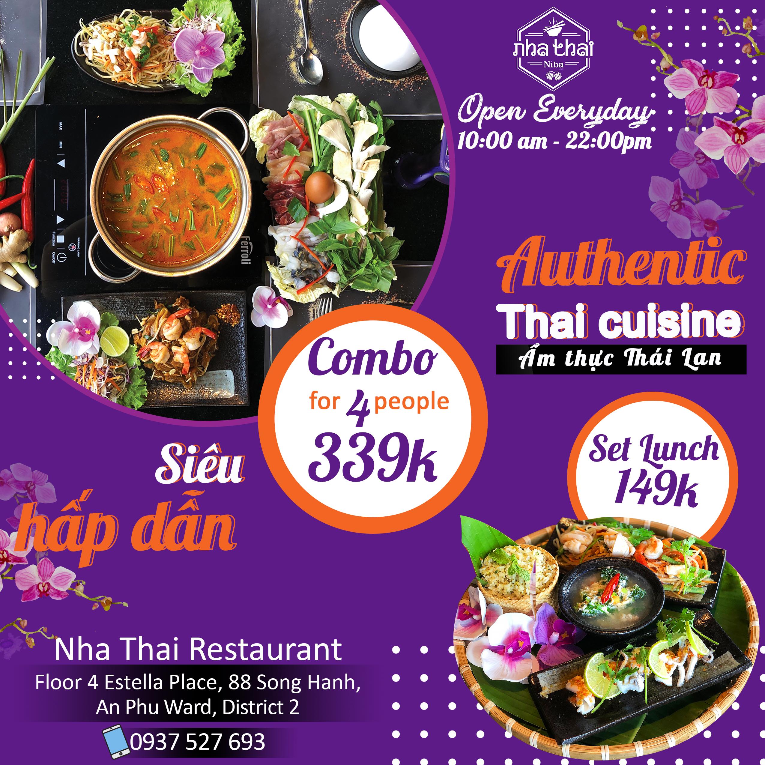 NHA THAI - COMBO 399K FOR 4 PEOPLE