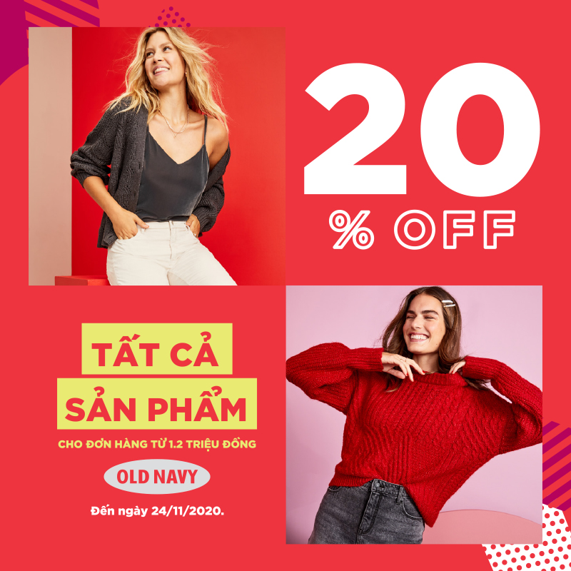 OLD NAVY - WE HOLIDAY 20% OFF