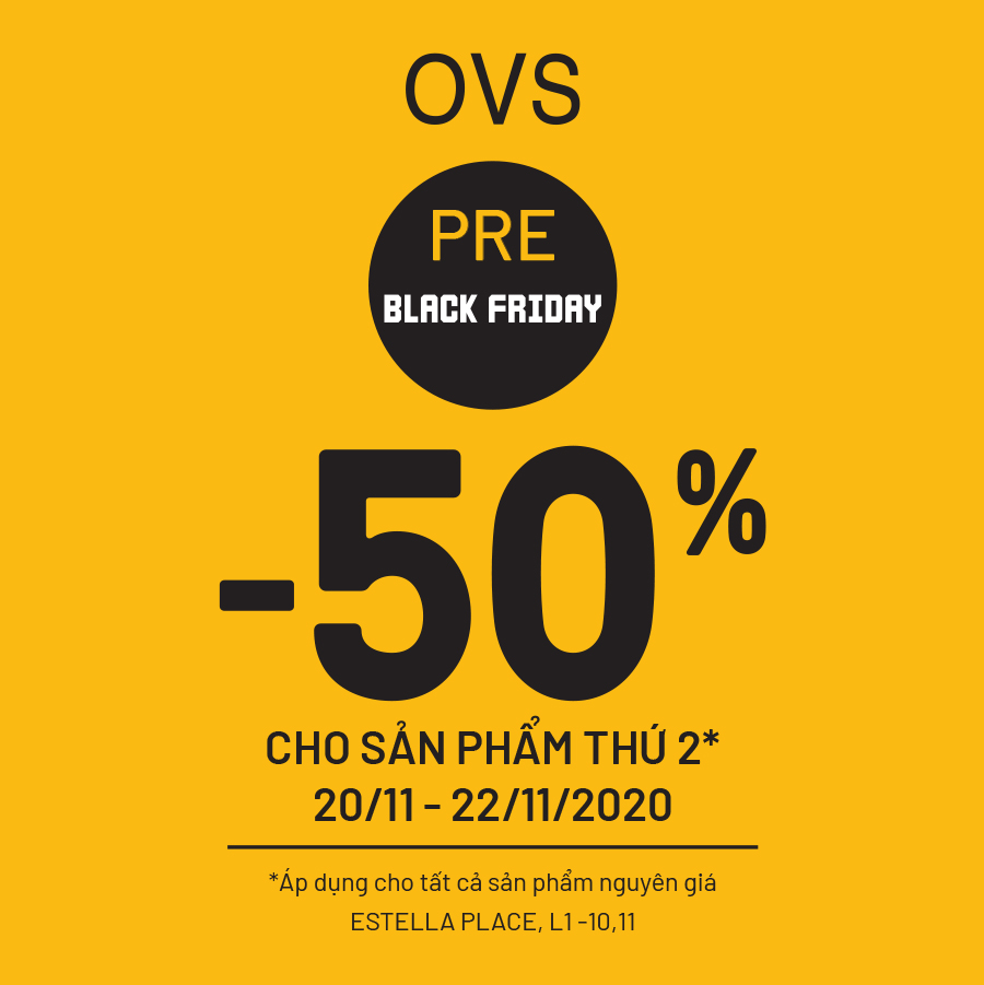 OVS PRE-BLACK FRIDAY 50% OFF