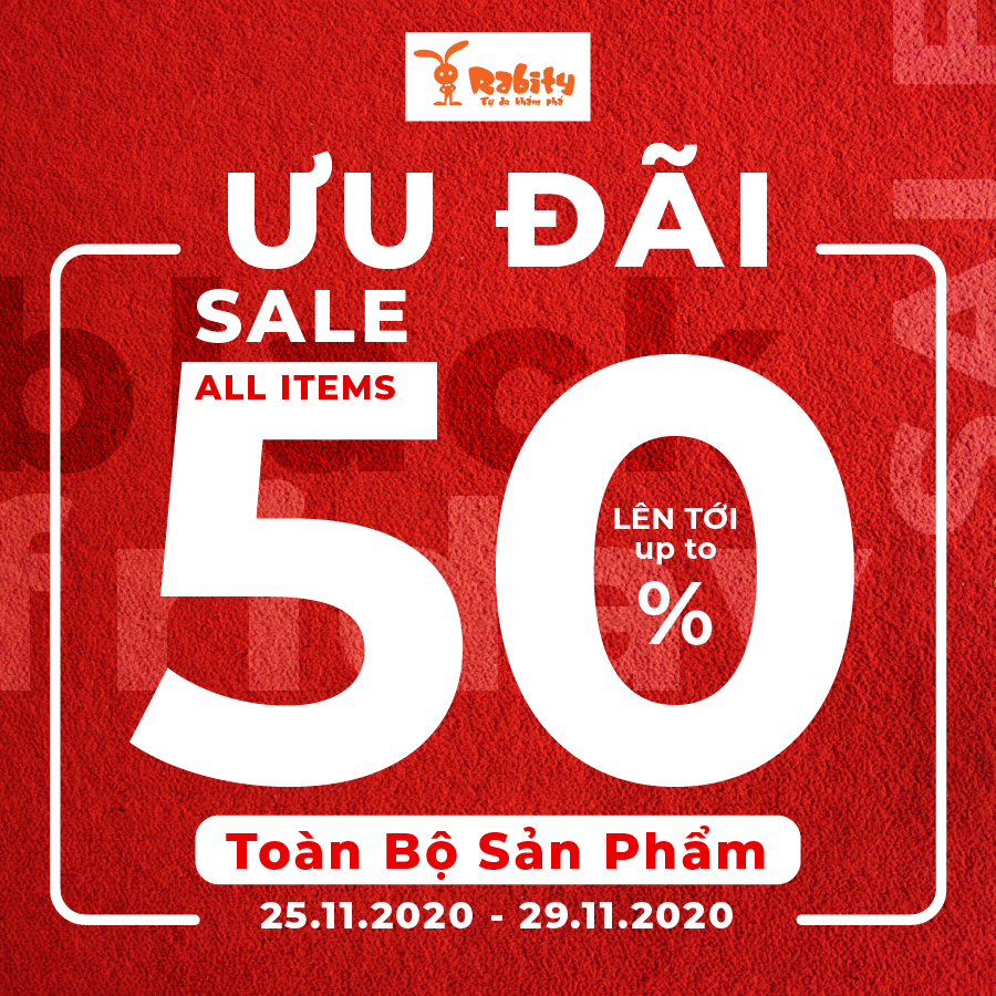 SIÊU SALE RABITY - GIẢM ĐẾN 50% TOÀN BỘ SẢN PHẨM