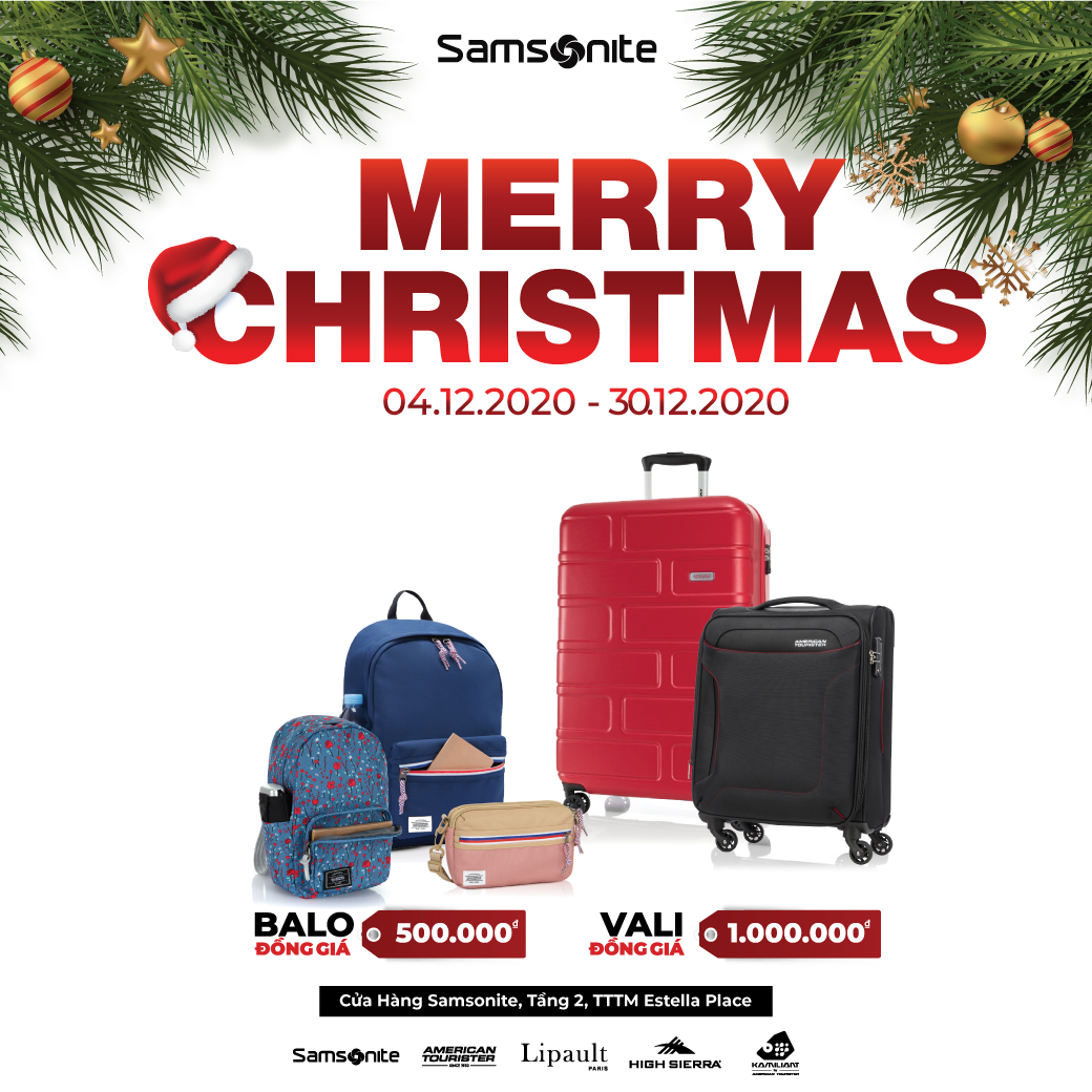 SAMSONITE CHRISTMAS SALE ĐỒNG GIÁ