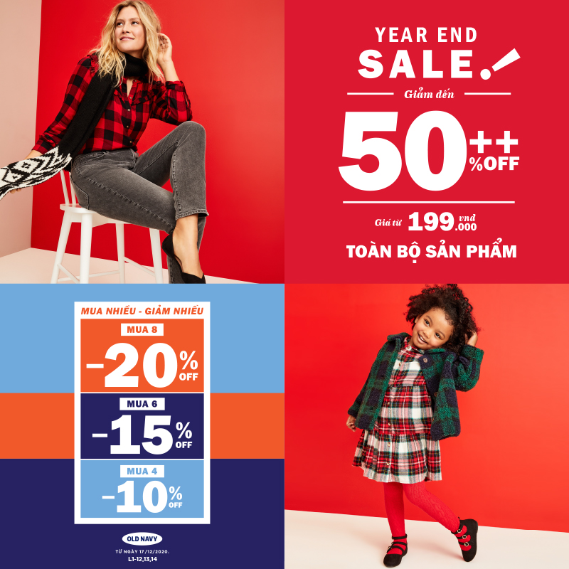 OLD NAVY YEAR END SALE UP TO 50%++