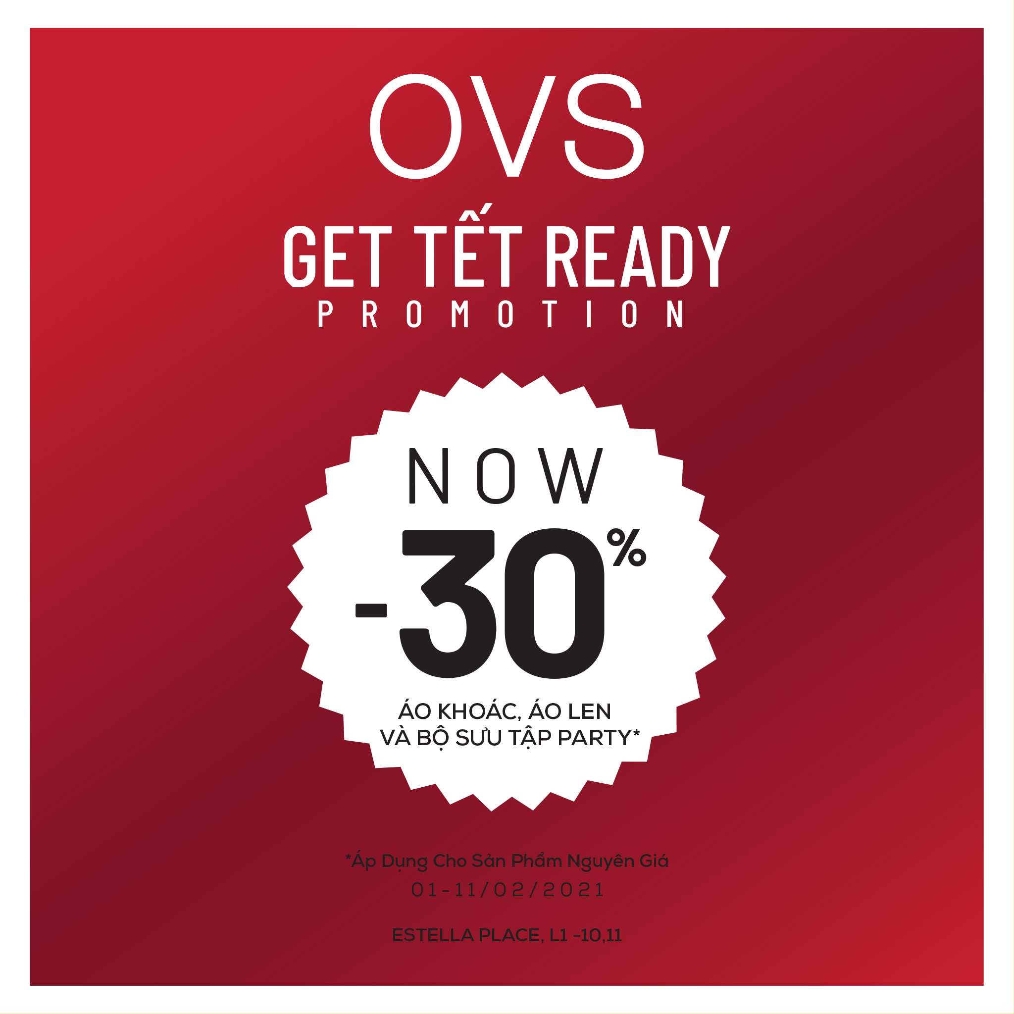 GET TET READY - OFFICE SALE TO TET TET WITH OVS
