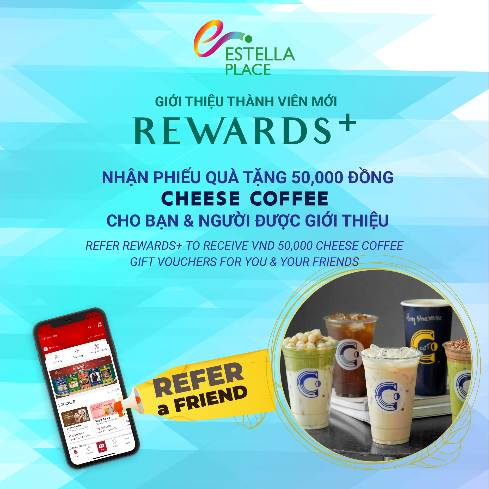 REFER NEW REWARDS+ MEMBERS AND RECEIVE GIFT VOUCHER