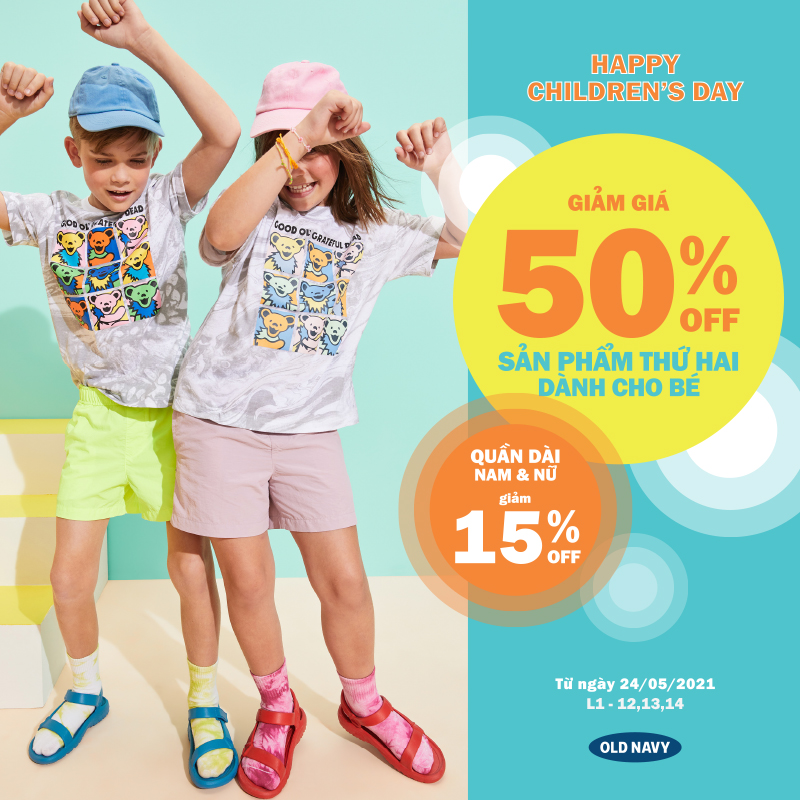 💕 OLD NAVY - HAPPY CHILDREN'S DAY - OFFER FOR THE ALL FAMILY