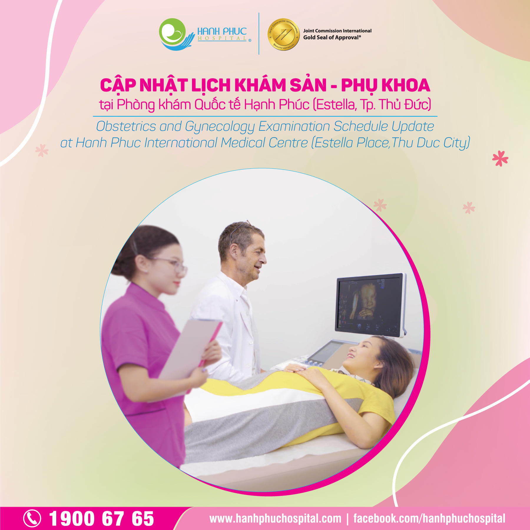📣 ANNOUNCEMENT – Obstetrics & Gynecology examination services at Hanh Phuc