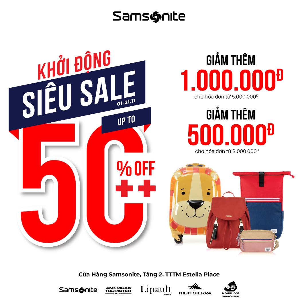 Welcome Super Sale with House Of Samsonite
