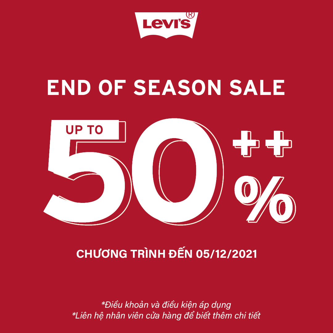 🔥 END OF SEASON SALE - GET GREAT DISCOUNT FROM LEVI'S!