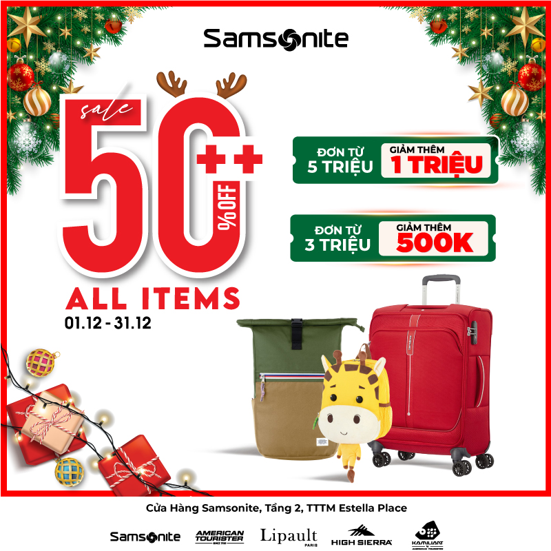 [House Of Samsonite] End of Season Sale - 50% OFF All Items 🔥
