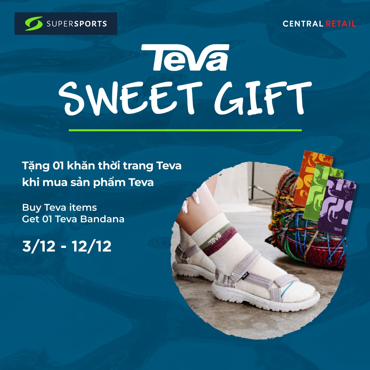 💗 GIFT WITH PURCHASE FROM TEVA, A BOLD BANDANA - NICE & ELEGANT FOR YOUR OUTFIT