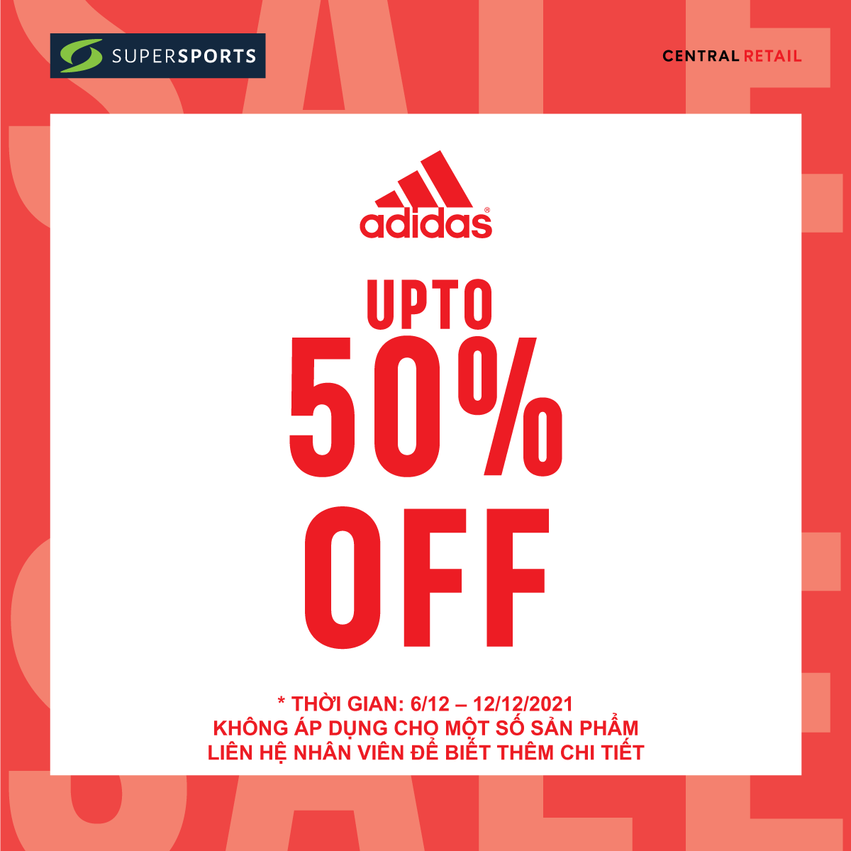 ADIDAS SUPER SALE PARTY AT SUPERSPORTS – SALE UP TO 50%