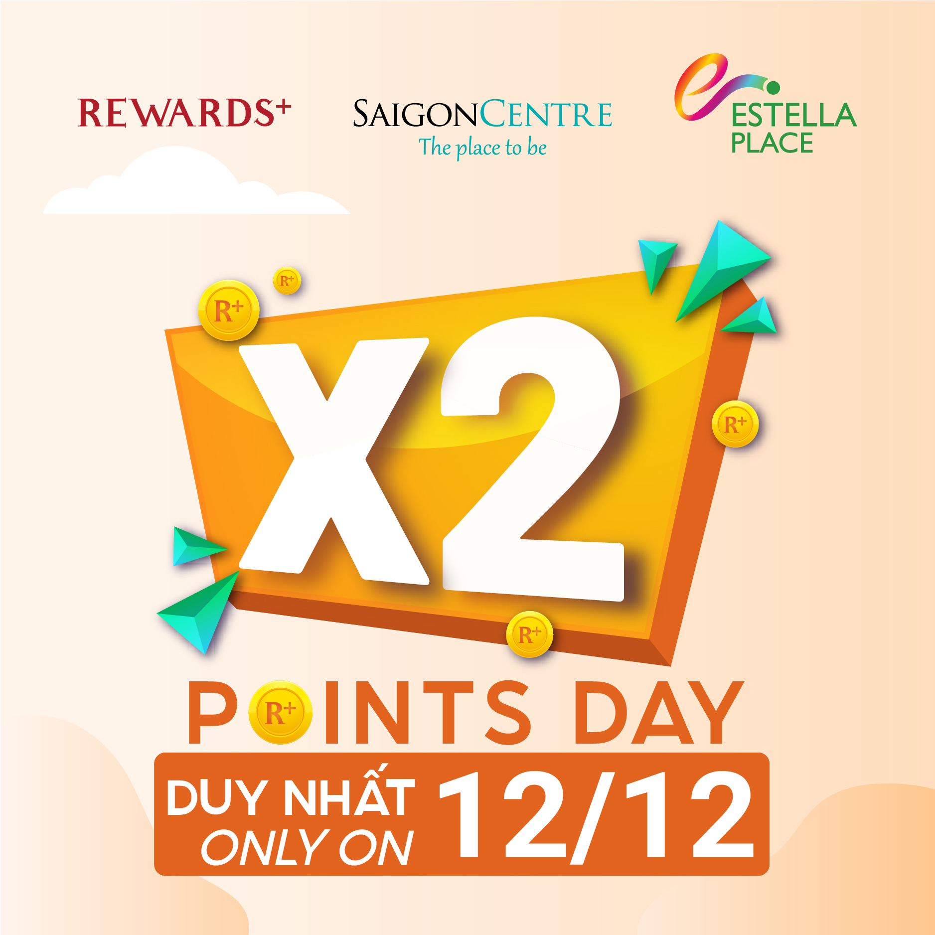 [12.12] REWARD POINTS DOUBLE FOR ALL SHOPPING RECEIPTS