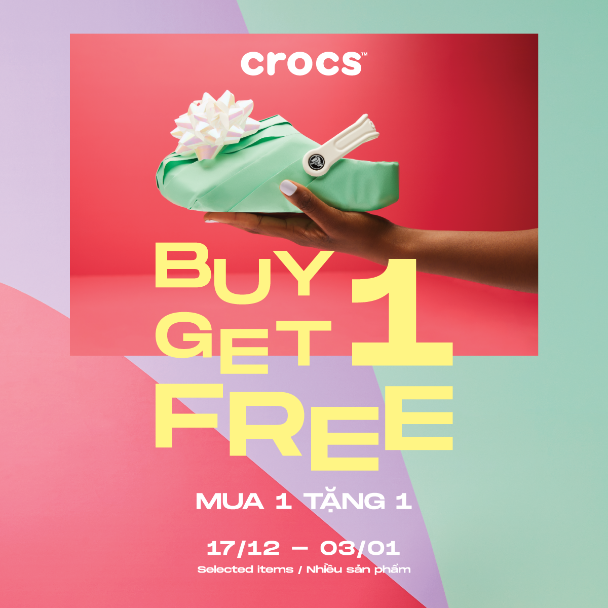 ⚡️ END OF SEASON SALE, BUY ONE GET ONE FREE WITH CROCS⚡️