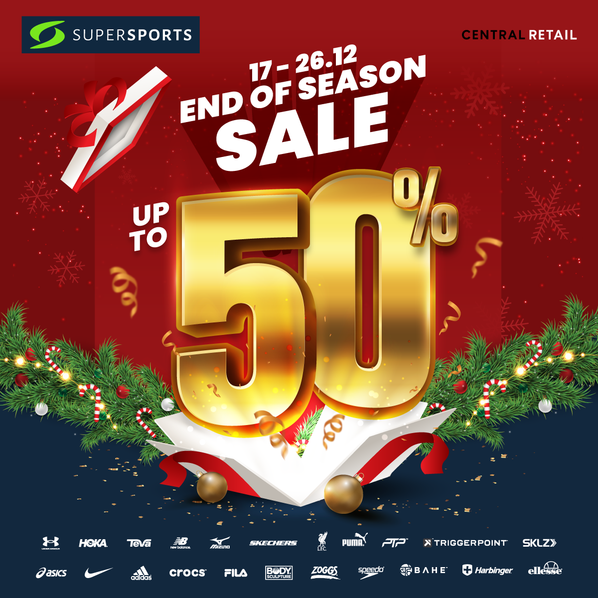 SUPER SALE AT THE END OF THE YEAR: UP TO 50% OFF MANY HOT PRODUCTS AT SUPERSPORTS