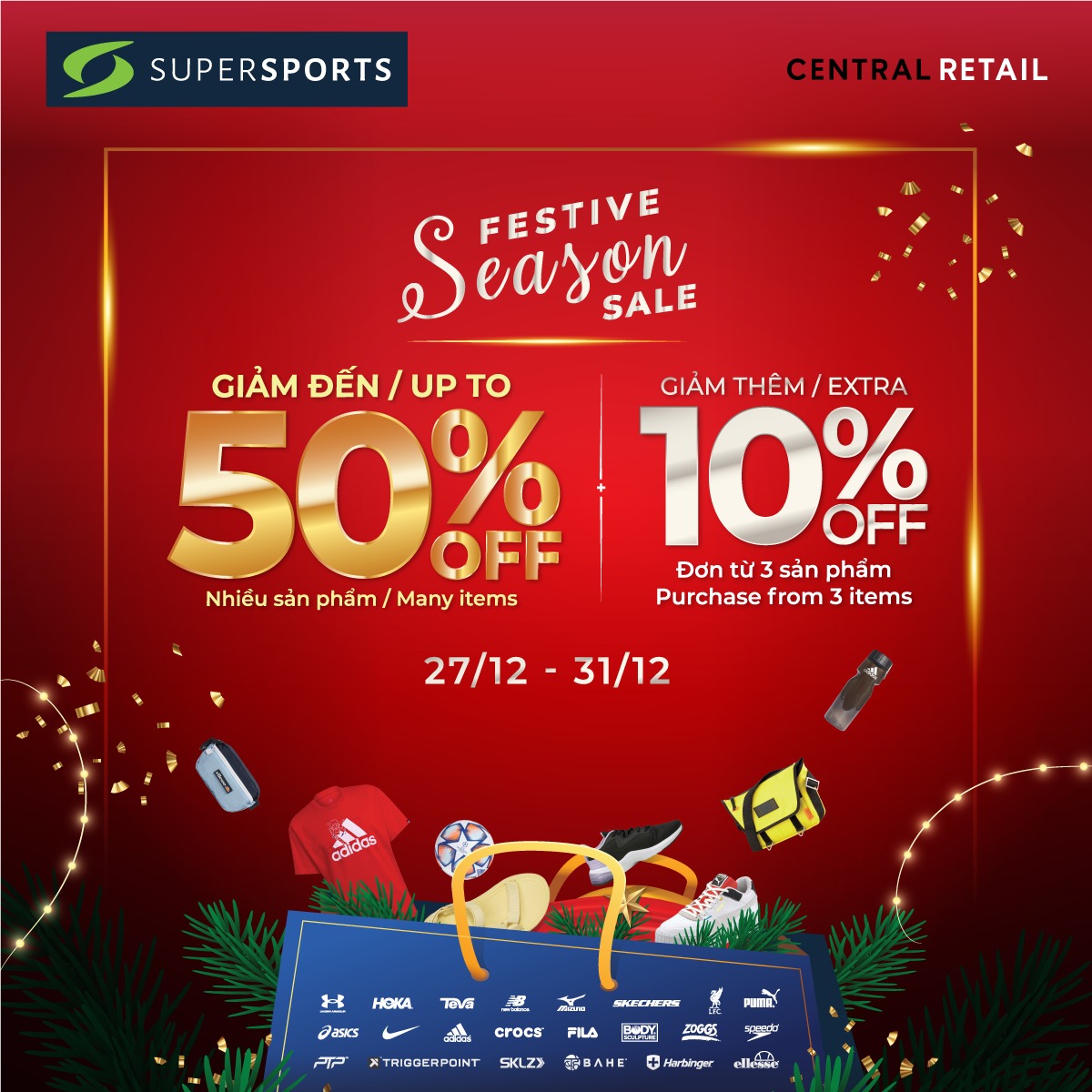 YEAR-END SUPER DEAL: UP TO 50% OFF MANY PRODUCTS & EXTRA 10% OFF TOTAL BILL AT SUPERPSORTS
