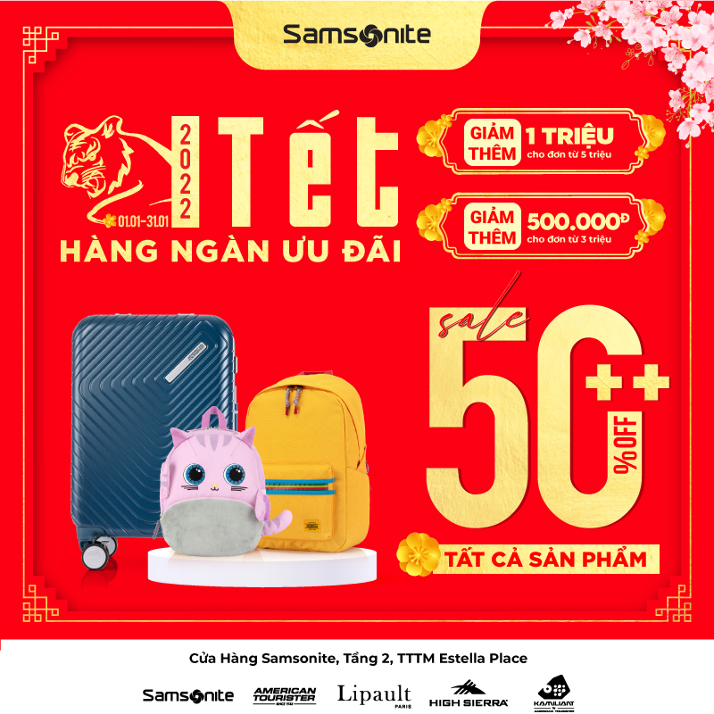 [House Of Samsonite] New Year Deals - 50% OFF All Items 🔥