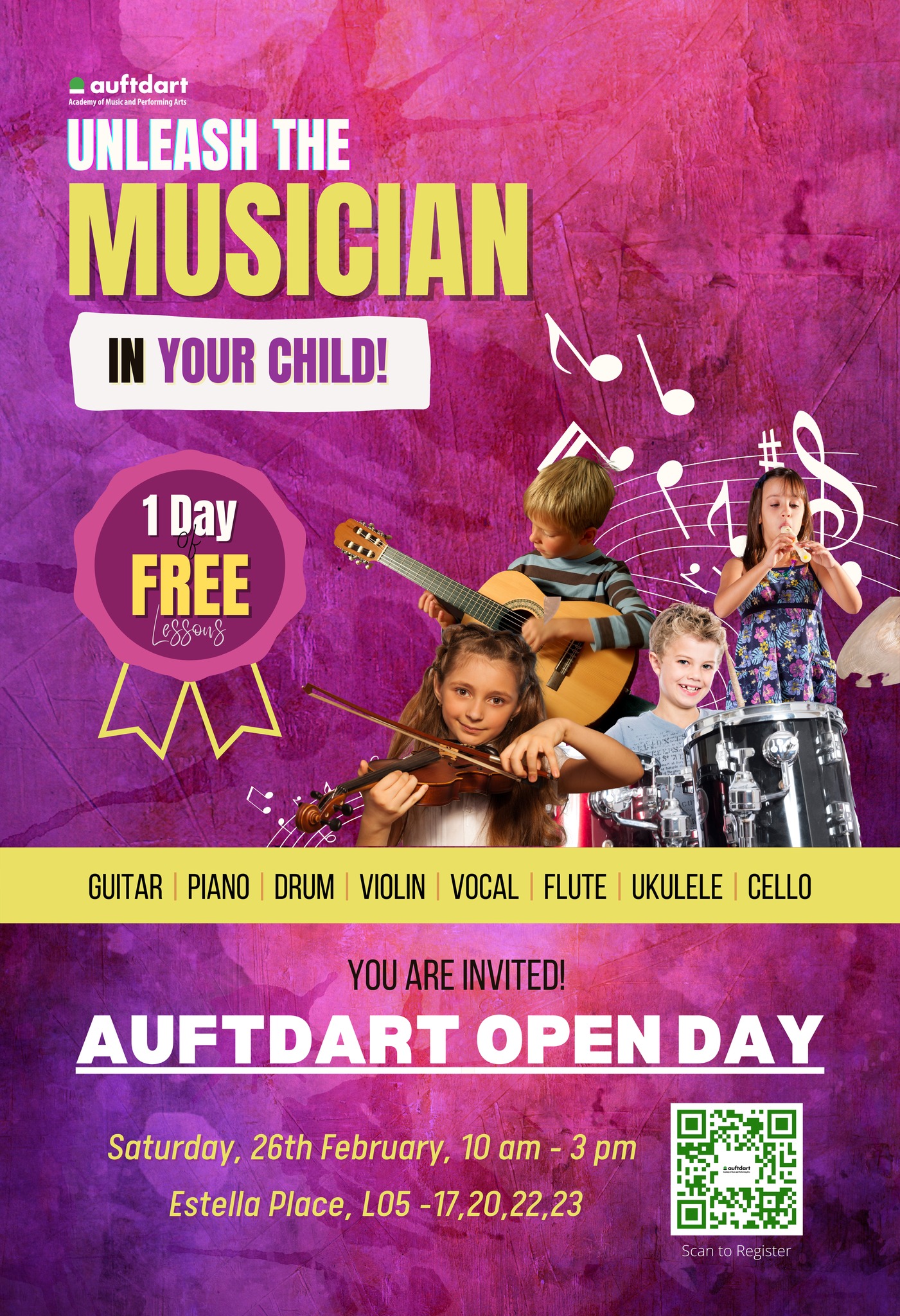 Open Day at Auftdart Academy of Music and Performing Arts