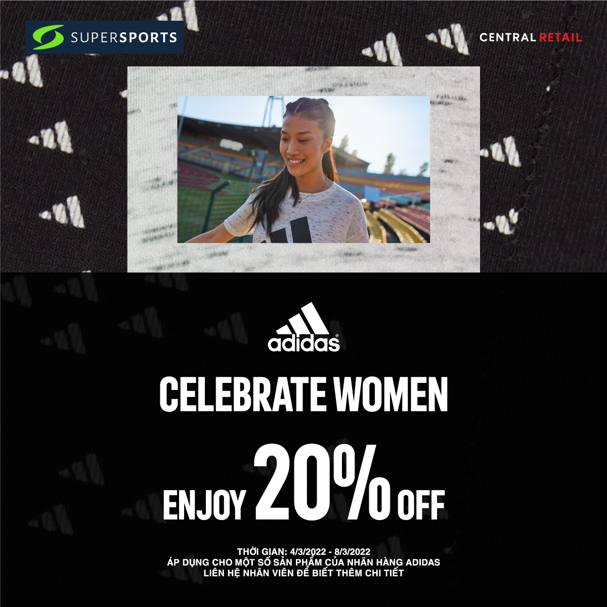 HAPPY INTERNATIONAL WOMEN'S DAY🏃‍♀️‍ADIDAS 20% OFF MANY HOT PRODUCTS