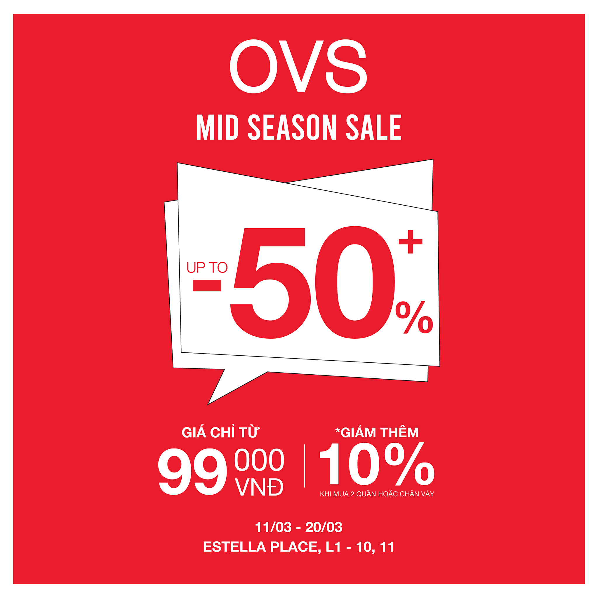 SHOP THE BEST MID-SEASON SALE NOW! ONLY FROM 99K