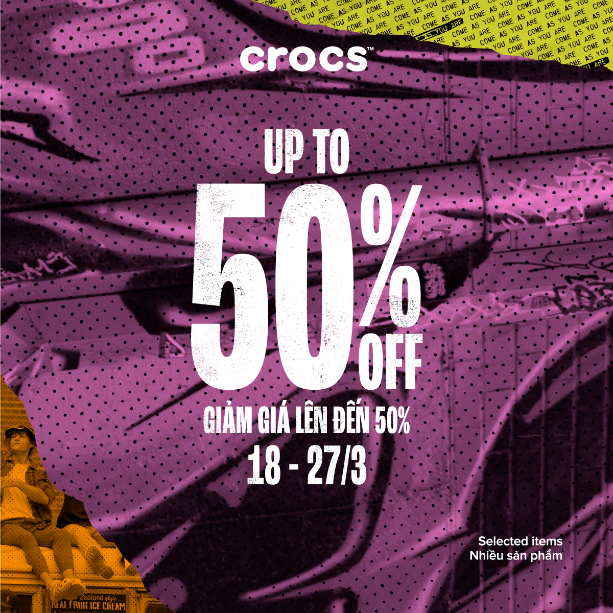 MID SEASON SALE - ENJOY SPECIAL OFFERS UP TO 50% OFF FROM CROCS