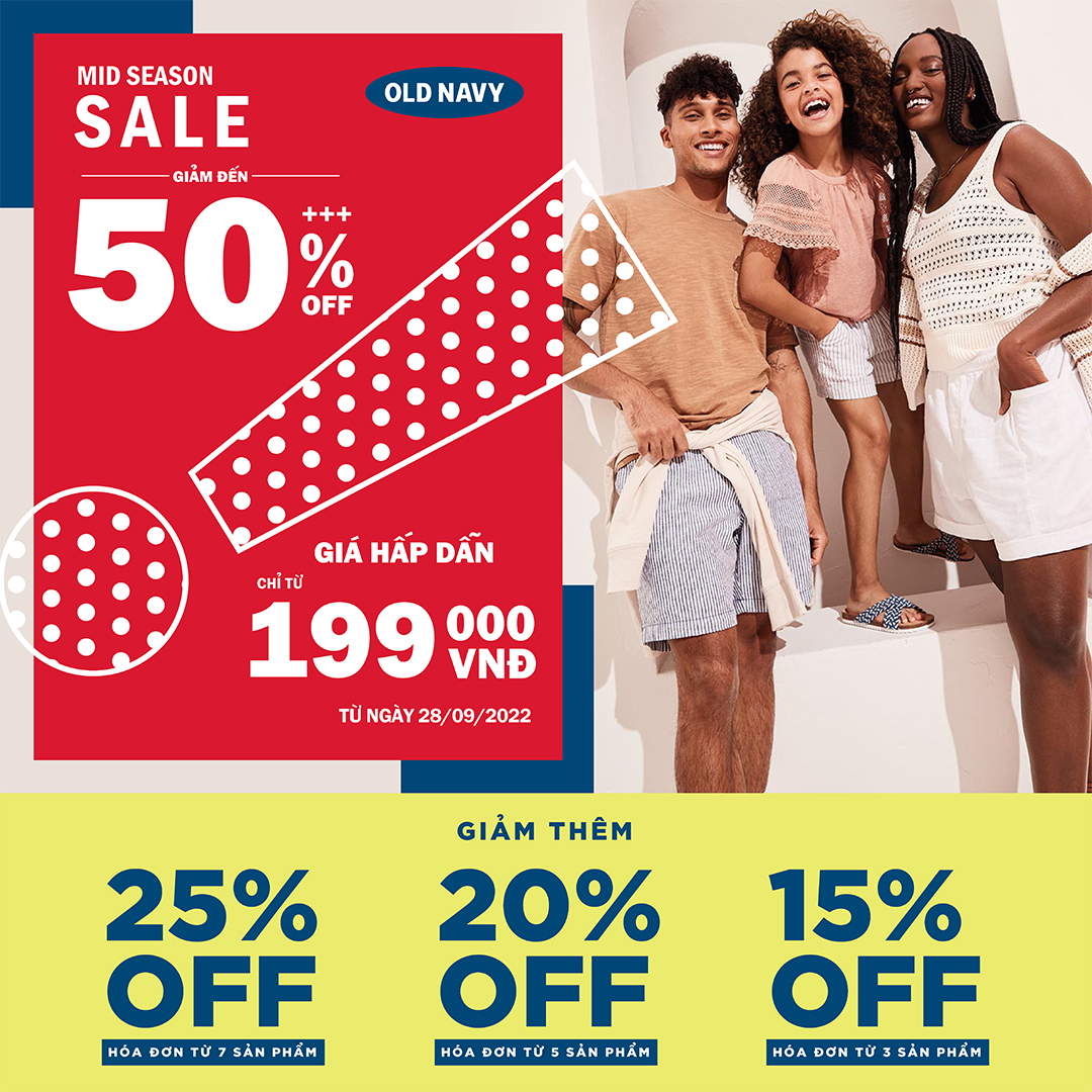 🎊OLD NAVY - MID SEASON SALE UP TO 50% ++🎊