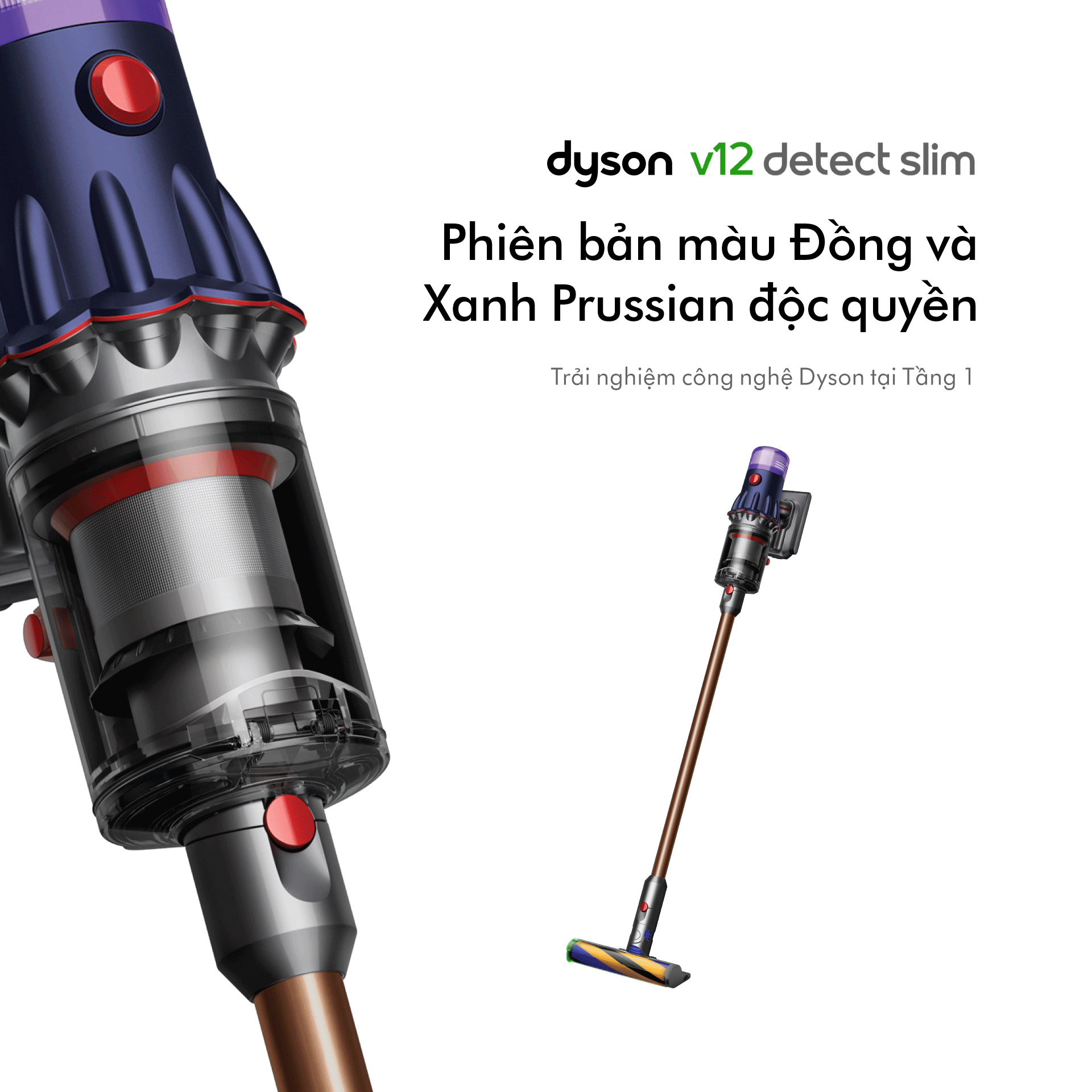 DYSON V12 DETECT SLIM - NOW IN SPECIAL EDITION PRUSSIAN BLUE & COOPER🎉🎉🎉