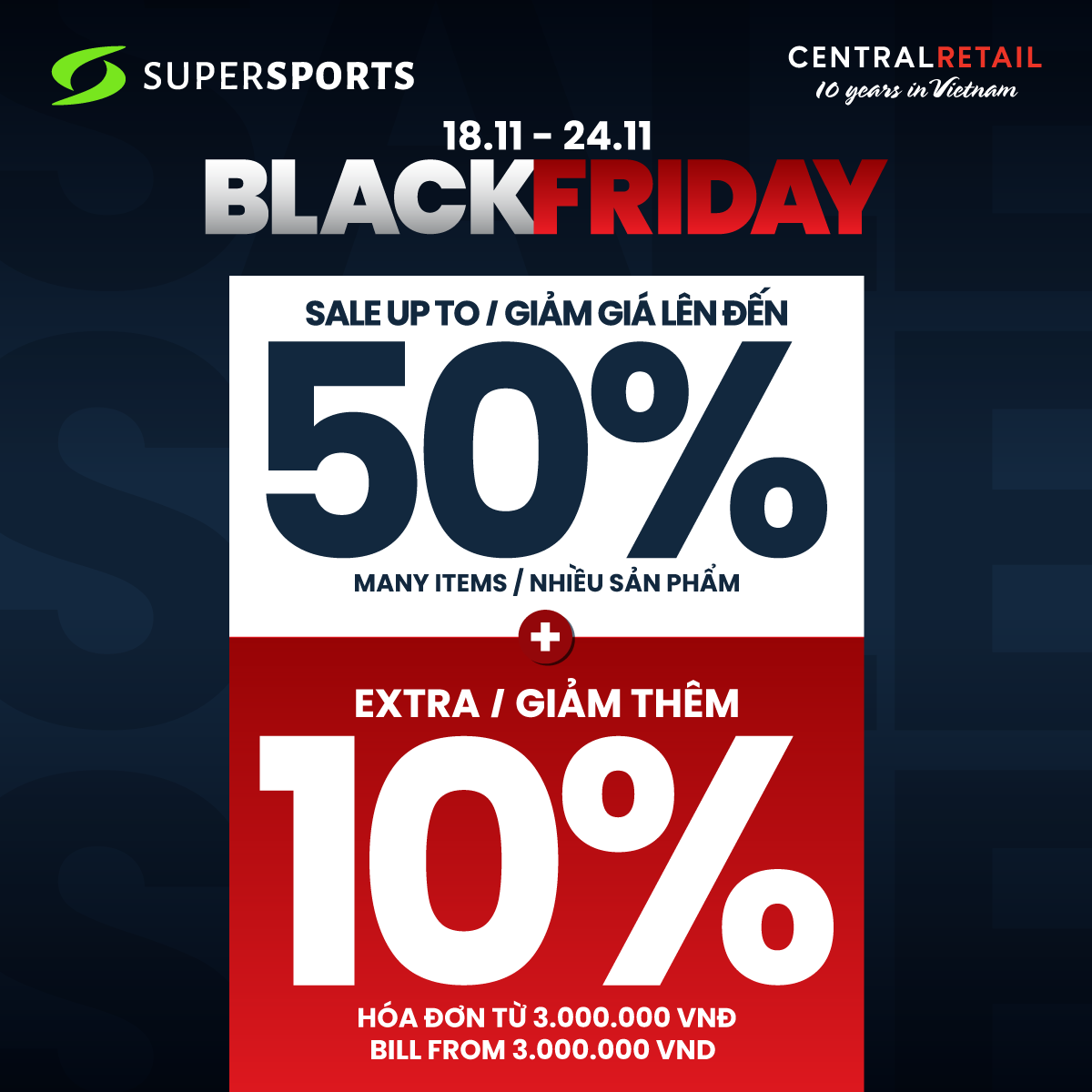 SIÊU SALE TƯNG BỪNG - MỪNG BLACK FRIDAY💥