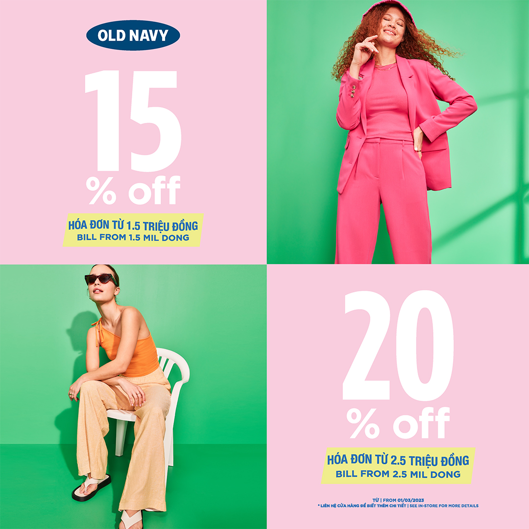 💐OLD NAVY - NEW PROMOTION FOR OLD NAVY’S LADIES💐