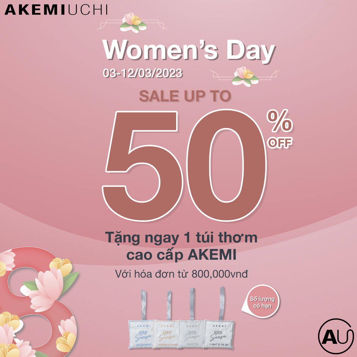 🎁HAPPY WOMEN'S DAY - AKEMI SCENTED SACHET WITH LOVE