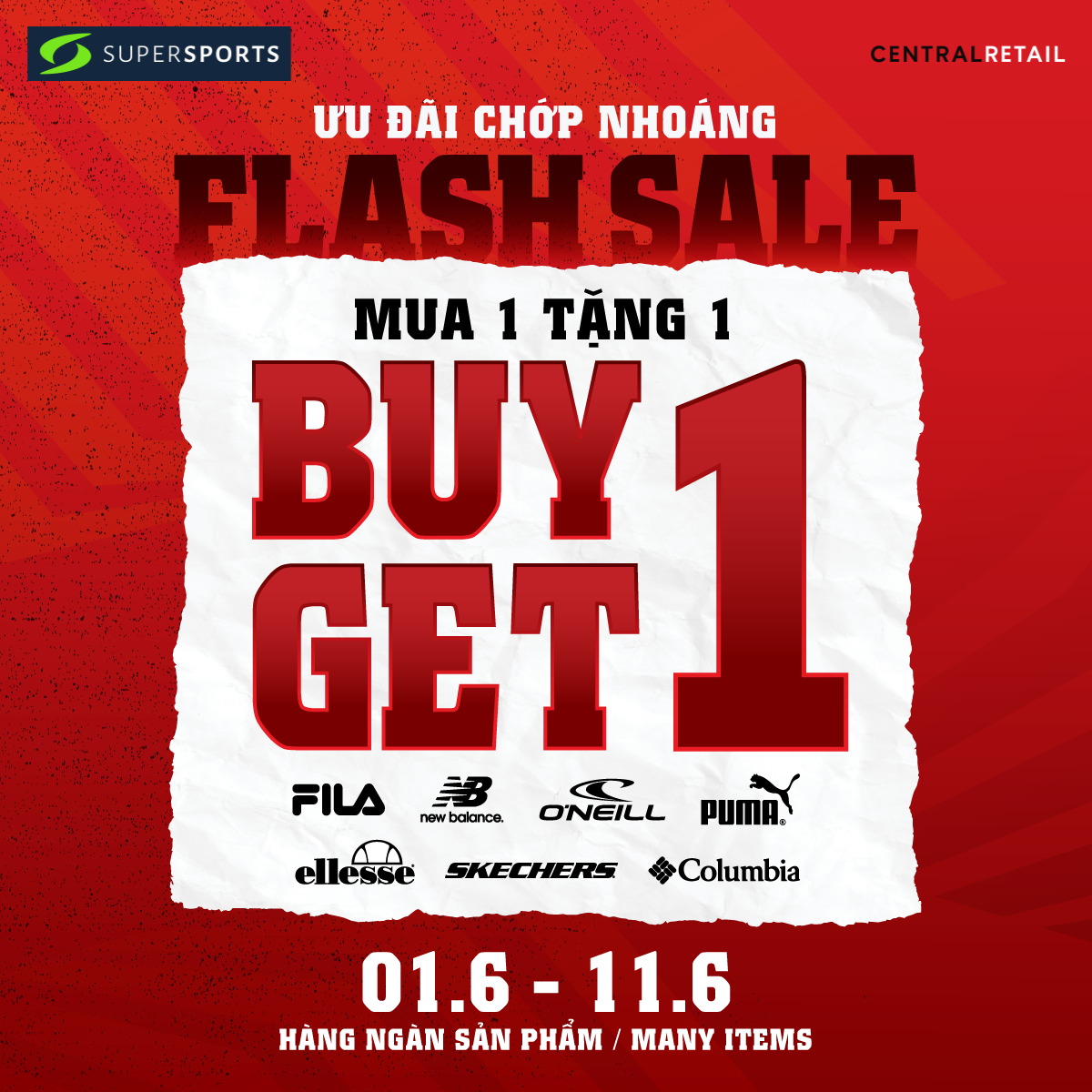 DOUBLE OFFER - BUY 1 GET 1 FREE AT SUPERSPORTS