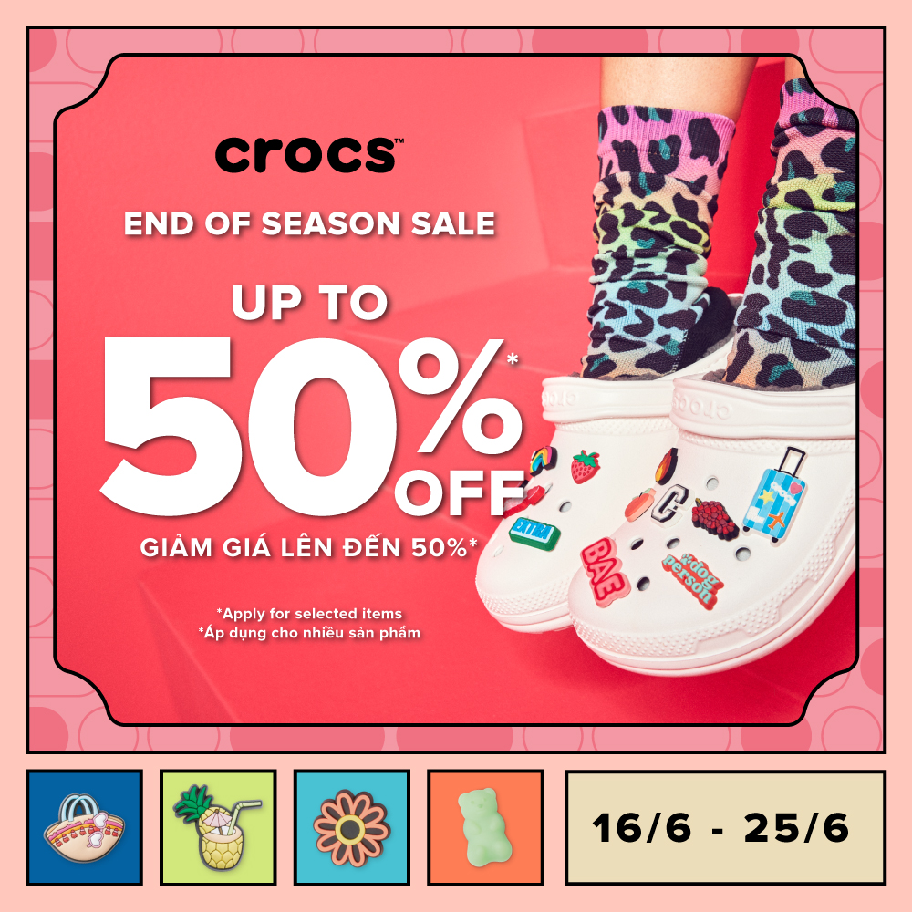 CROCS END OF SEASON SALE 🎁 UP TO 50% OFF