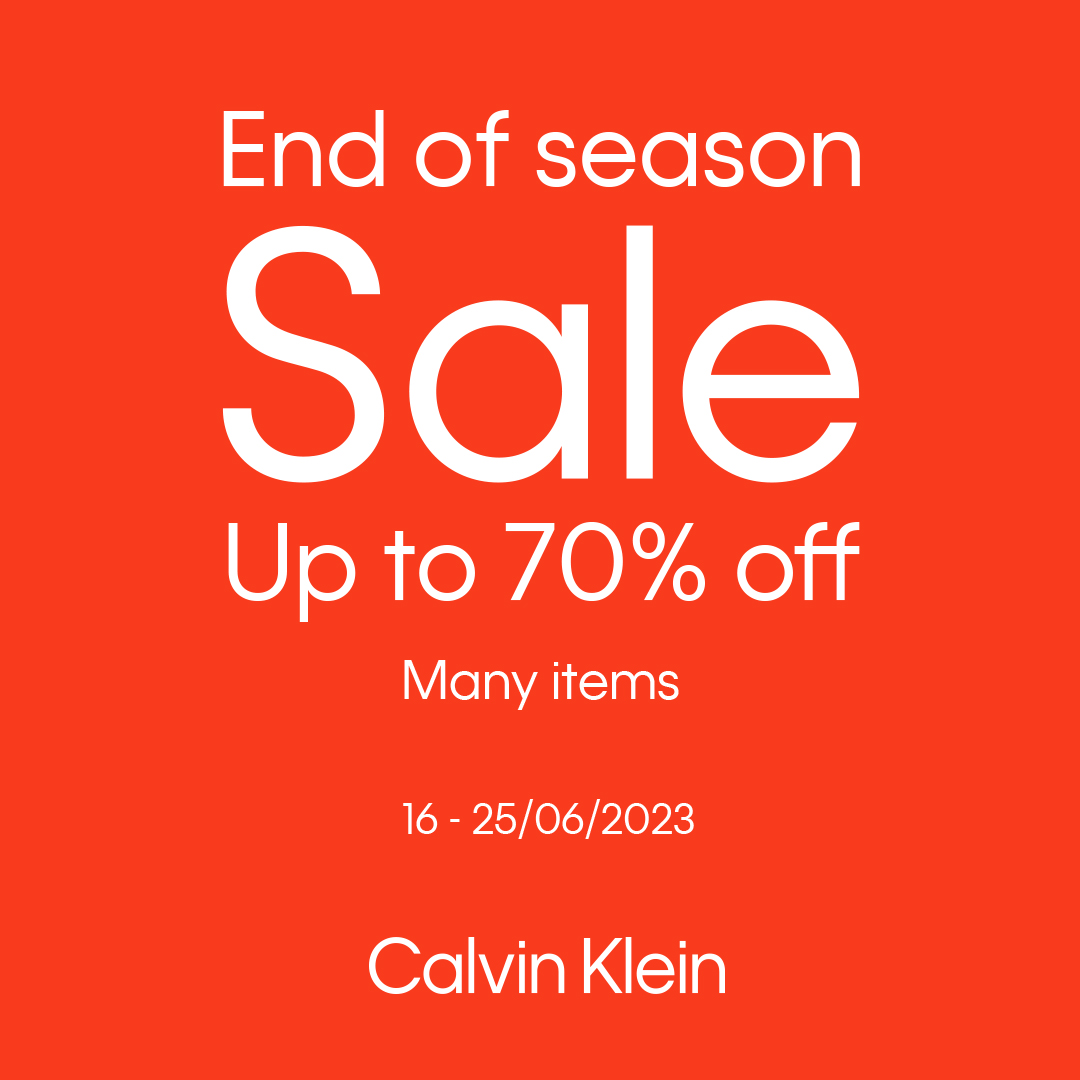 CALVIN KLEIN - END OF SEASON SALE - UP TO 70% OFF MANY ITEMS
