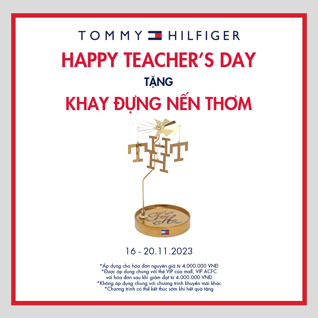 TOMMY HILFIGER | HAPPY TEACHER'S DAY - TẶNG KHAY ĐỰNG NẾN THƠM