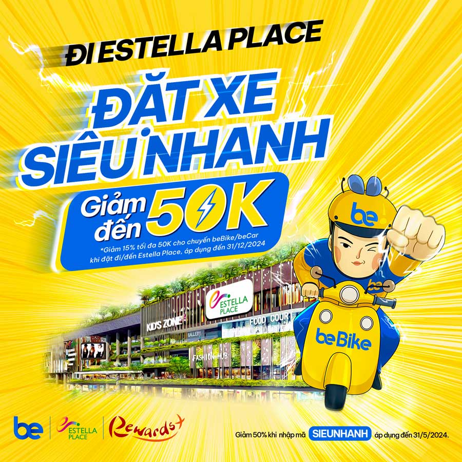 GO SHOPPING AT ESTELLA PLACE WITH BE - DISCOUNT UP TO 50%
