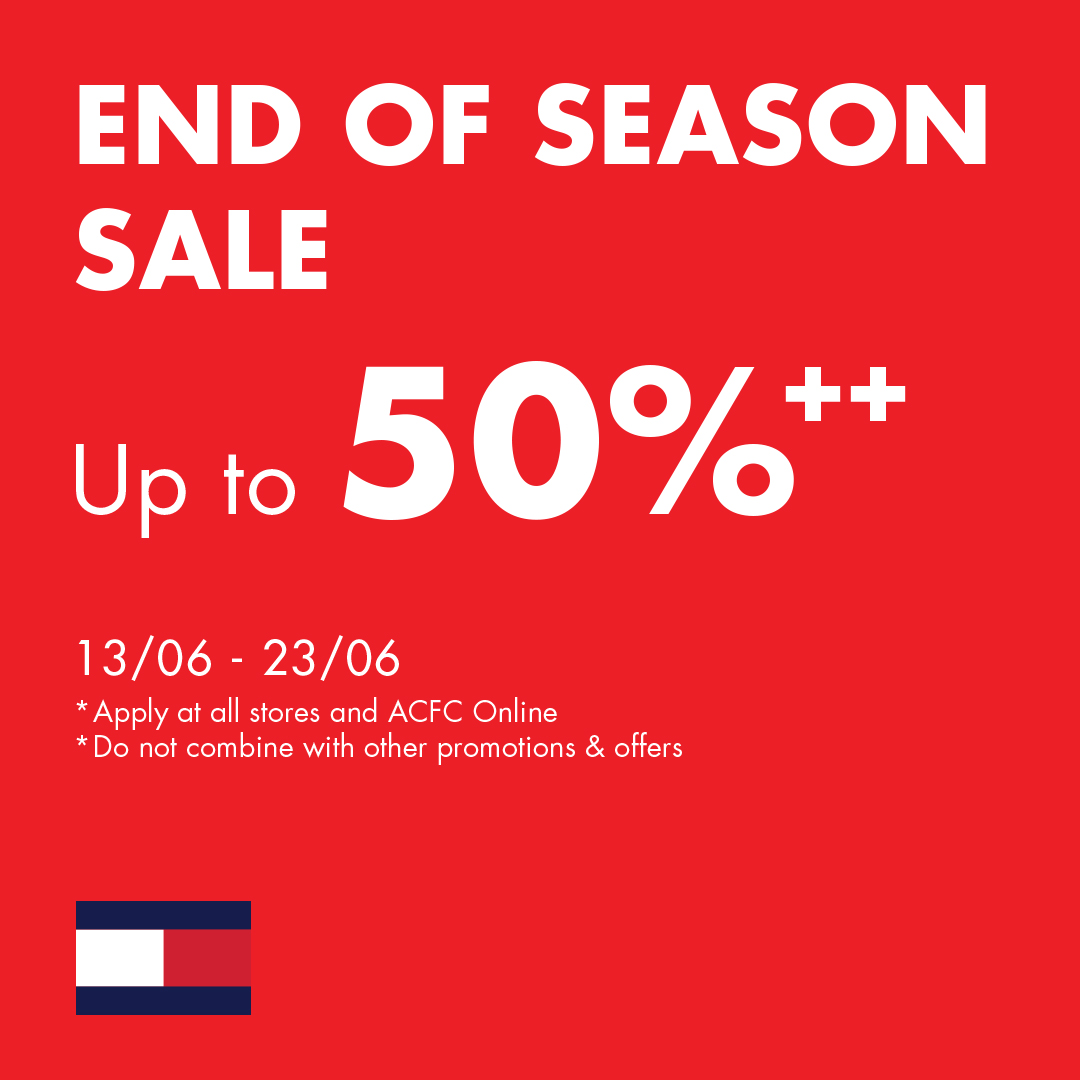 TOMMY HILFIGER END OF SEASON SALE UP TO 50%++