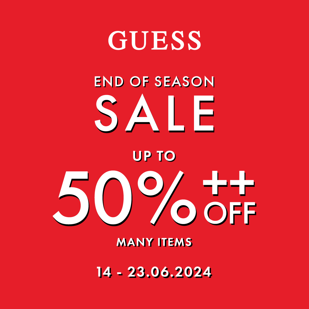 GUESS - END OF SEASON SALE UP TO 50%++