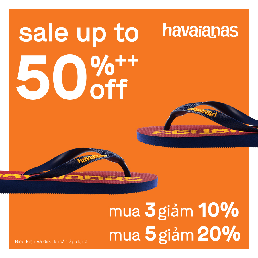 📢 HAVAIANAS SUPER SALE - UP TO 50%++ OFF FROM 14.06 🔥