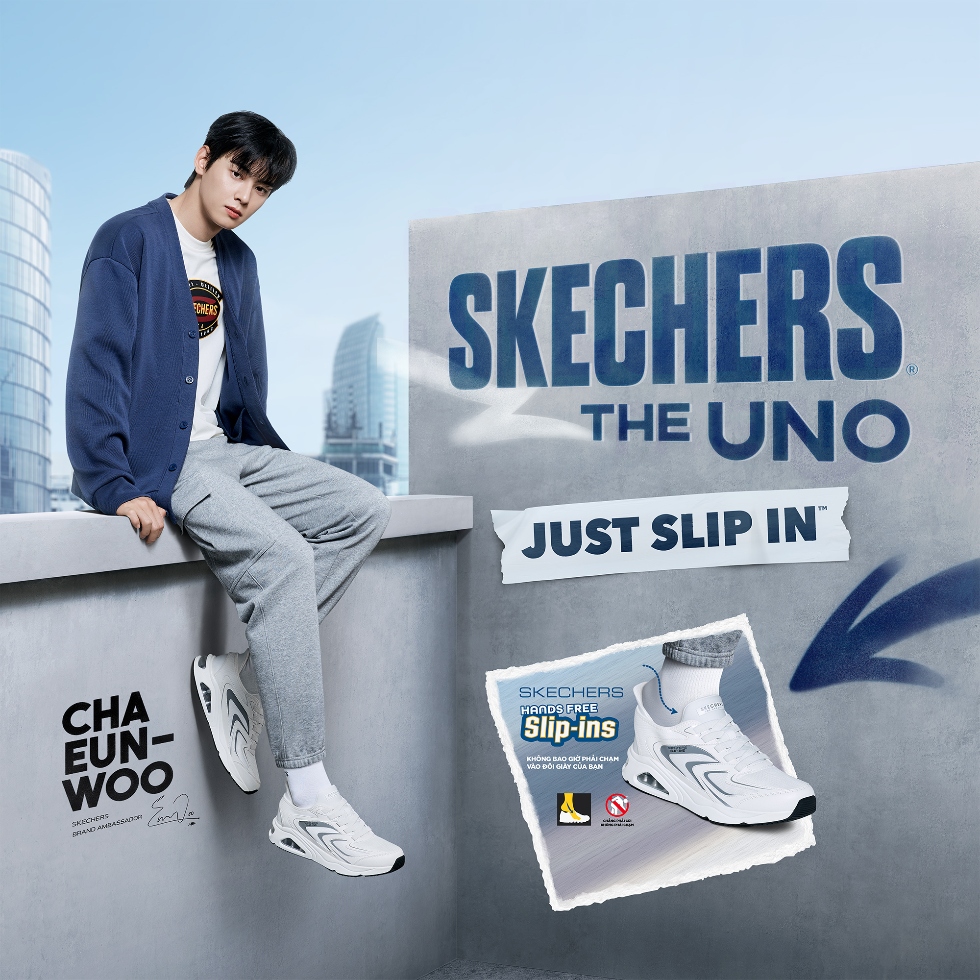 ✨SKECHERS TRES-AIR UNO✨LEVEL UP YOUR STYLE AND COMFORT WITH CHA EUN-WOO