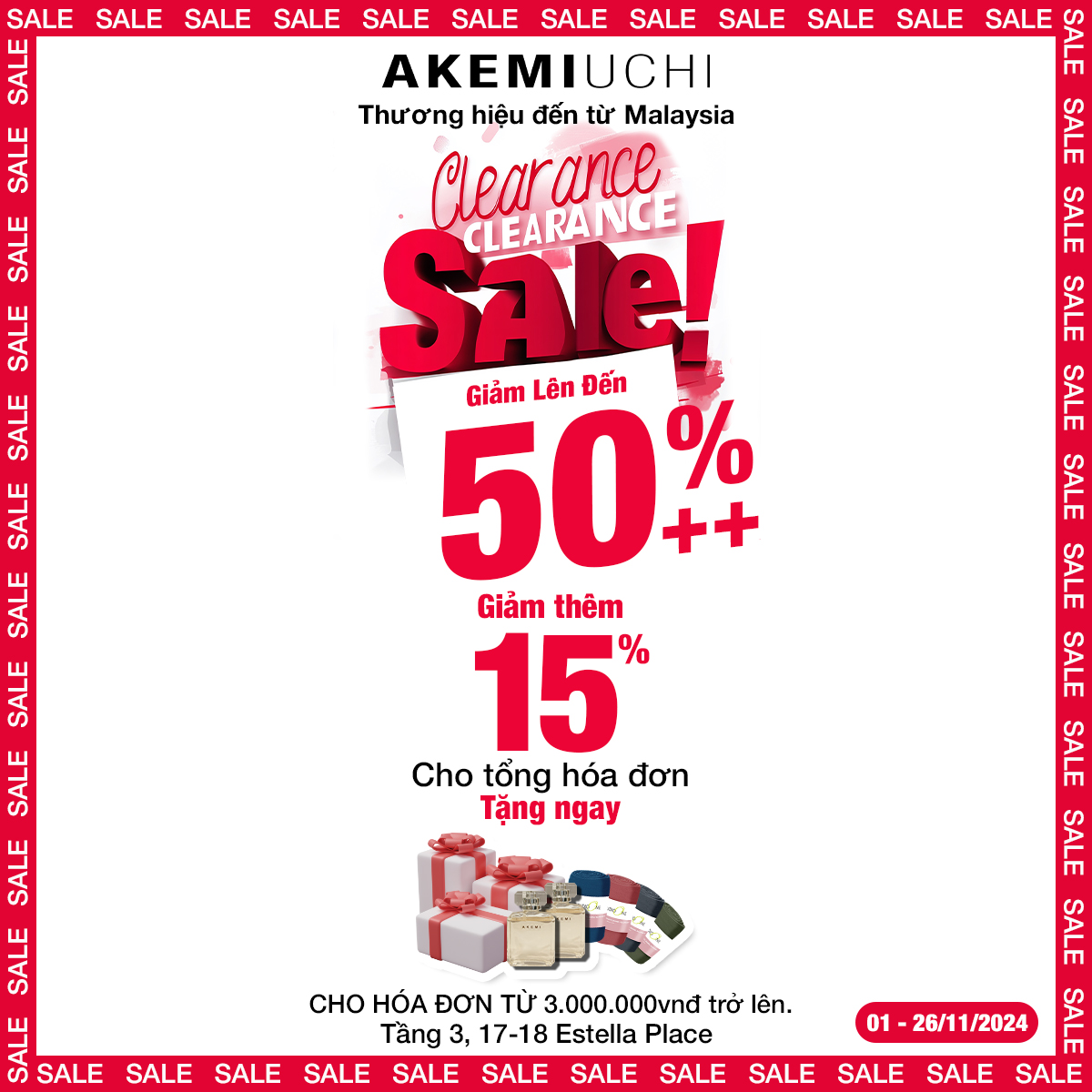 AKEMI UCHI CLEARANCE SALE!