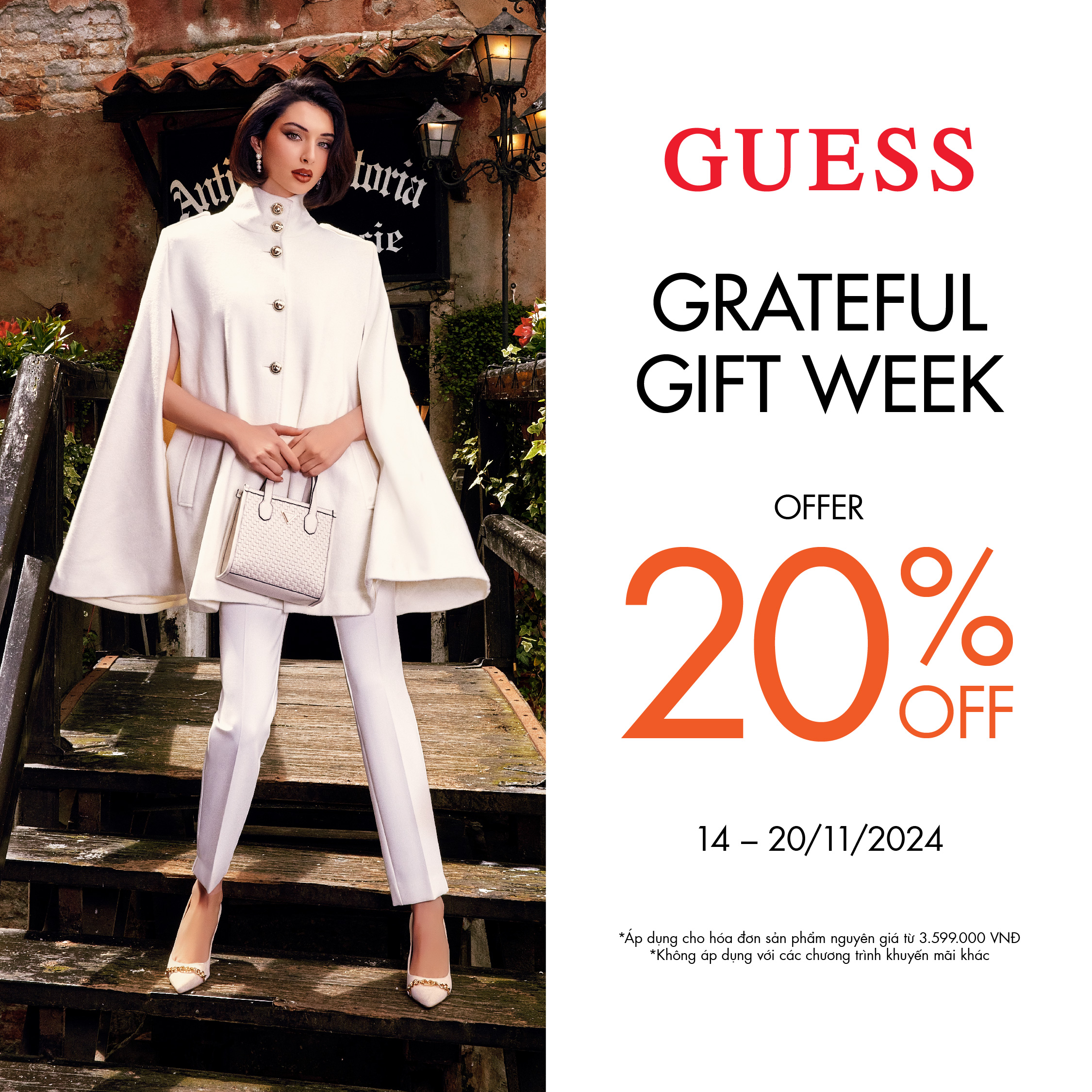 [Promotion]💥GUESS - GRATEFUL GIFT WEEK - OFFER 20% OFF💥