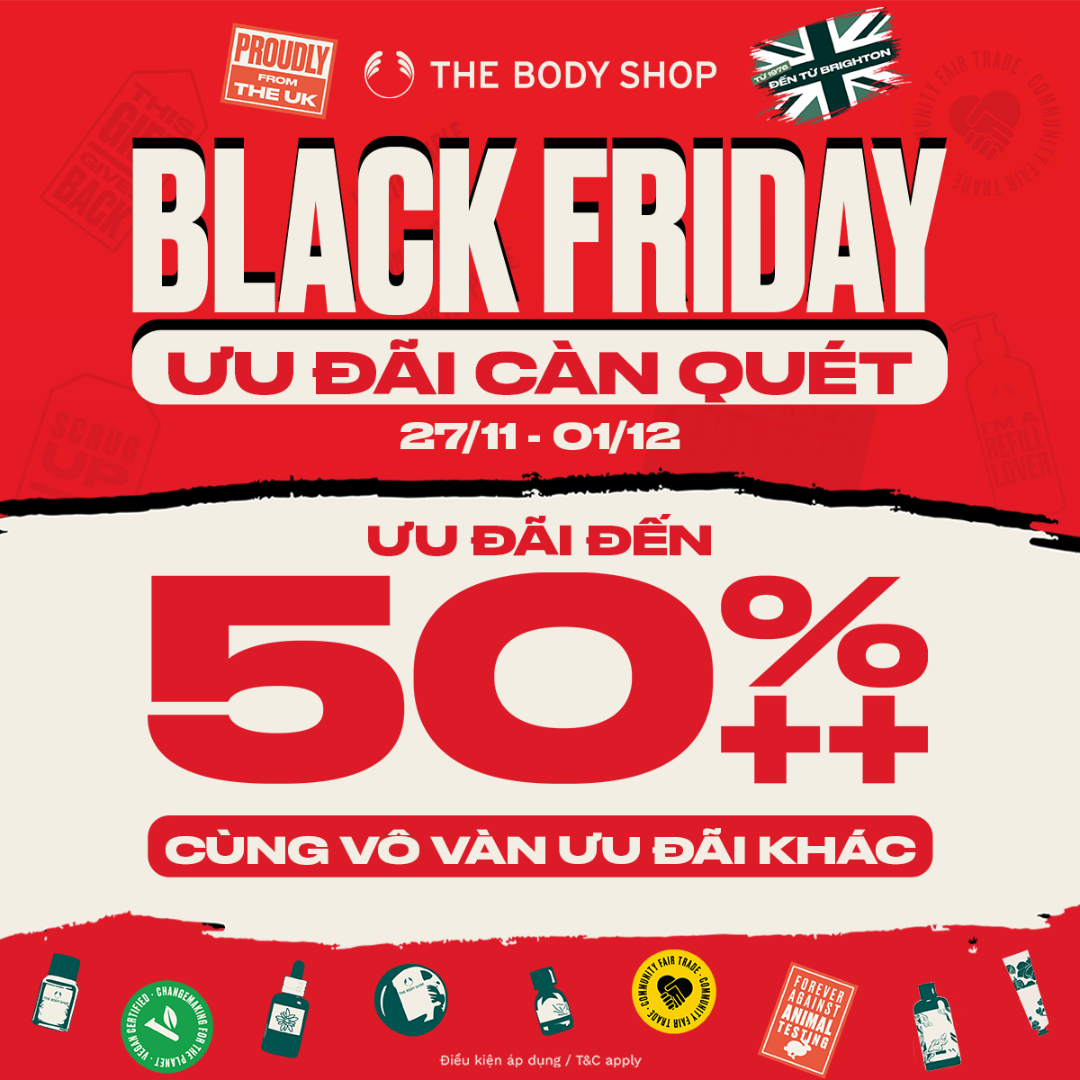 🔥BLACK FRIDAY MADNESS: UP TO 50%++ OFF FROM THE BODY SHOP🔥