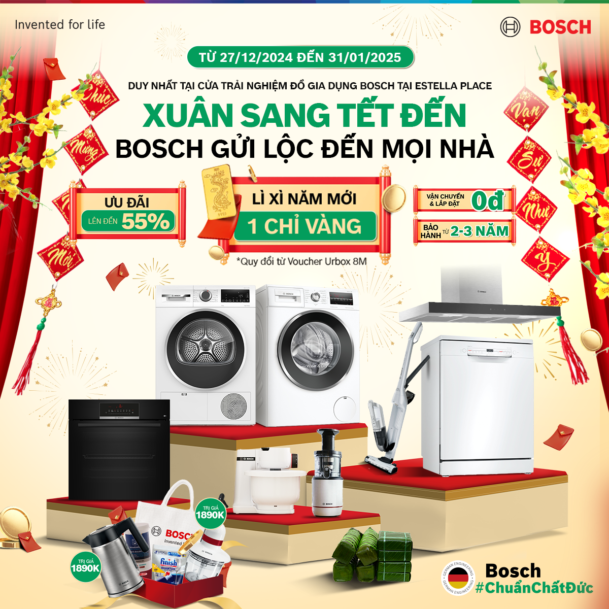 🎉NÂNG TẦM GIAN BẾP ĐÓN TẾT CÙNG BOSCH🎉