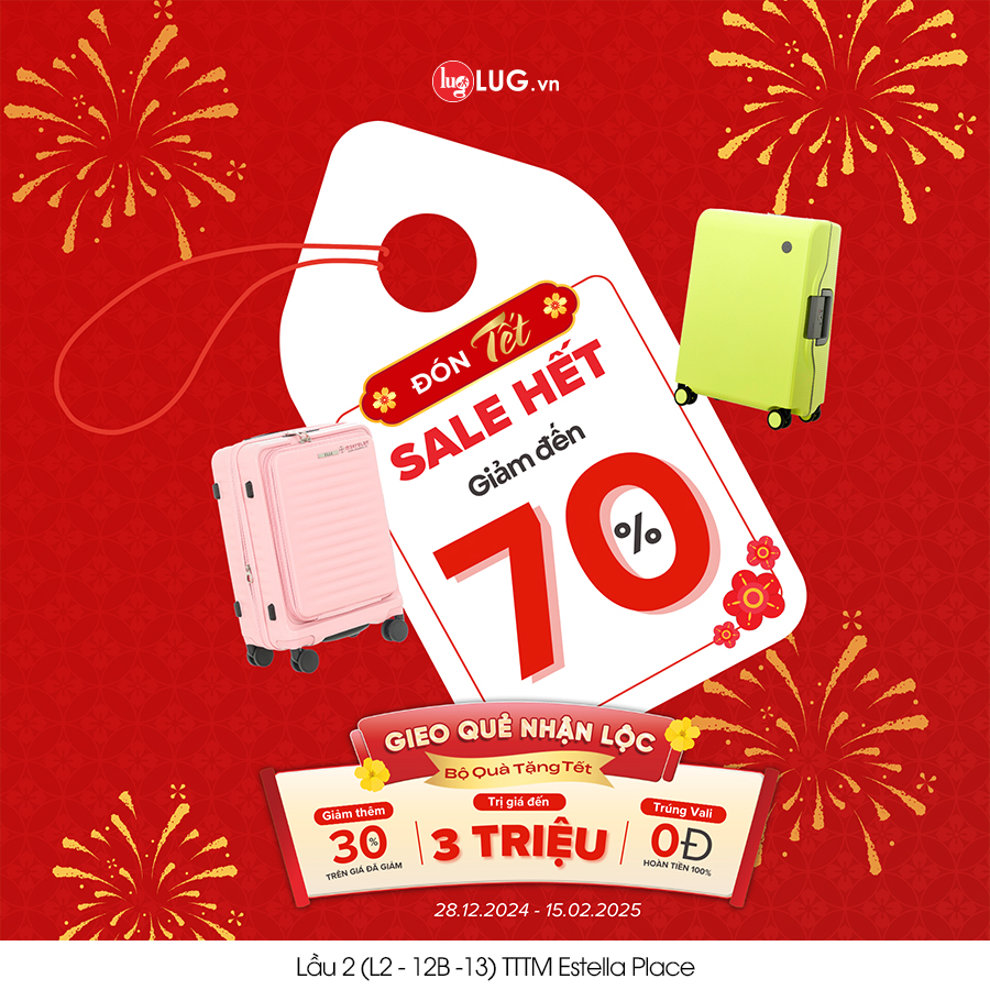 🎊 ĐÓN TẾT SALE HẾT - ƯU ĐÃI LÊN ĐẾN 70% 🎊