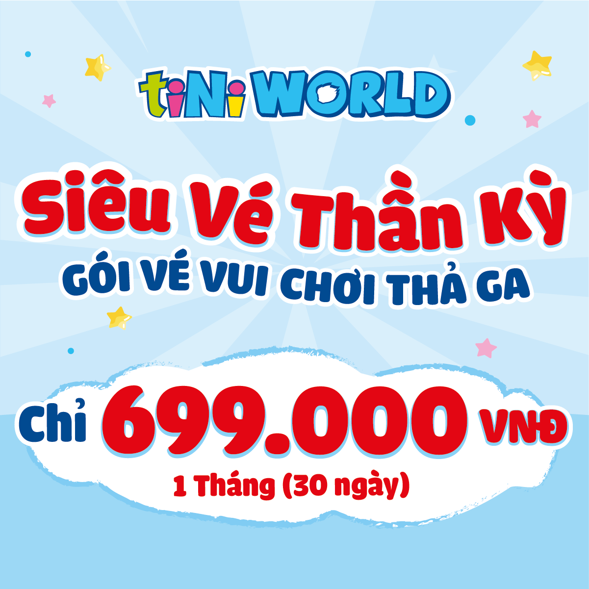 💥SIÊU VÉ THẦN KỲ TINIWORLD ESTELLA PLACE 2025 - VUI CHƠI THẢ GA CHỈ 699K/THÁNG (30 NGÀY)